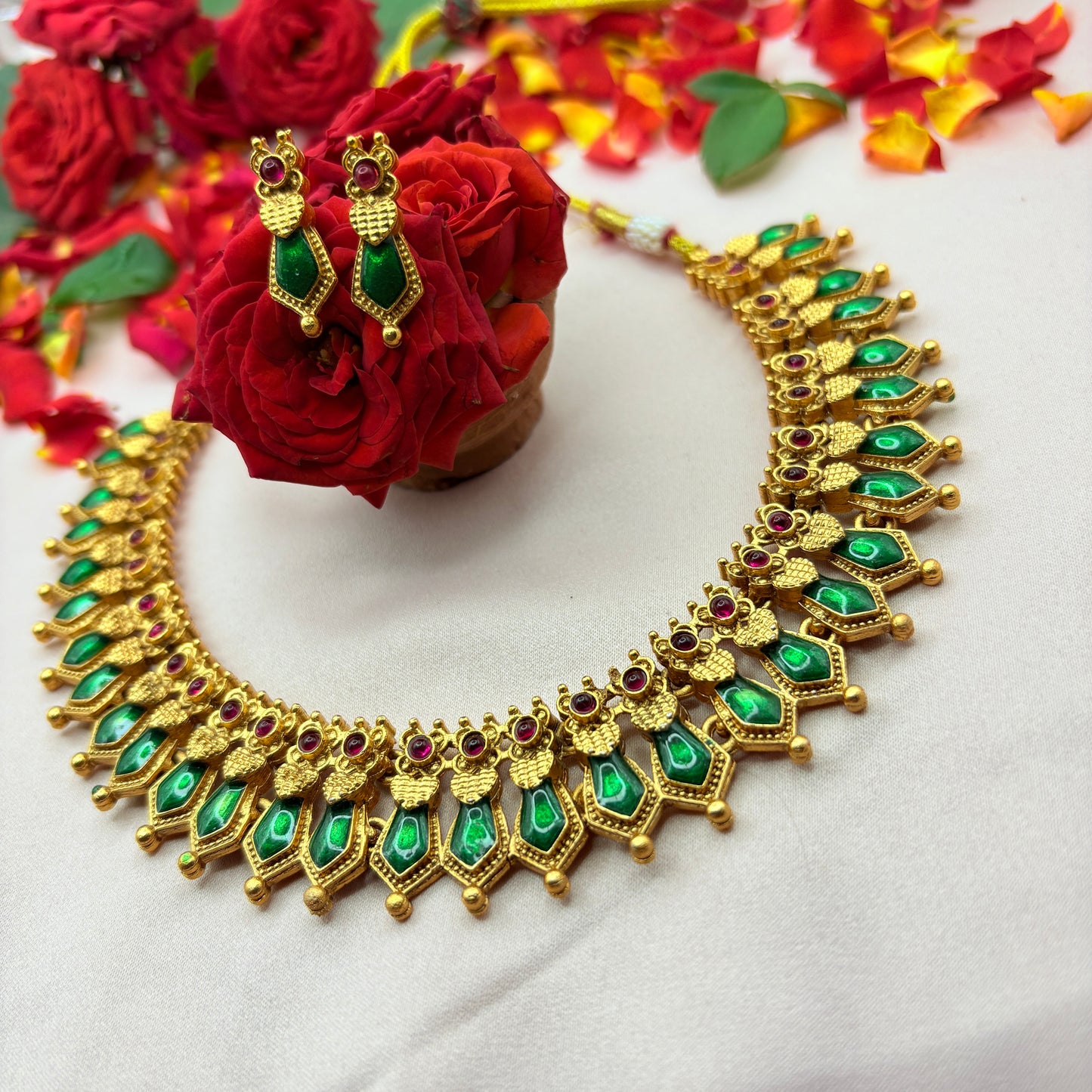 Peacock Padmini Choker Set